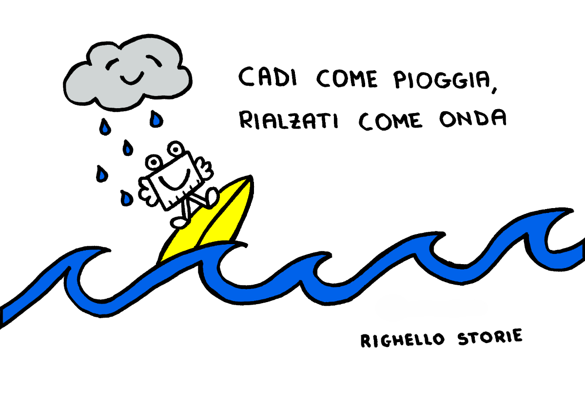 pioggia e onda
